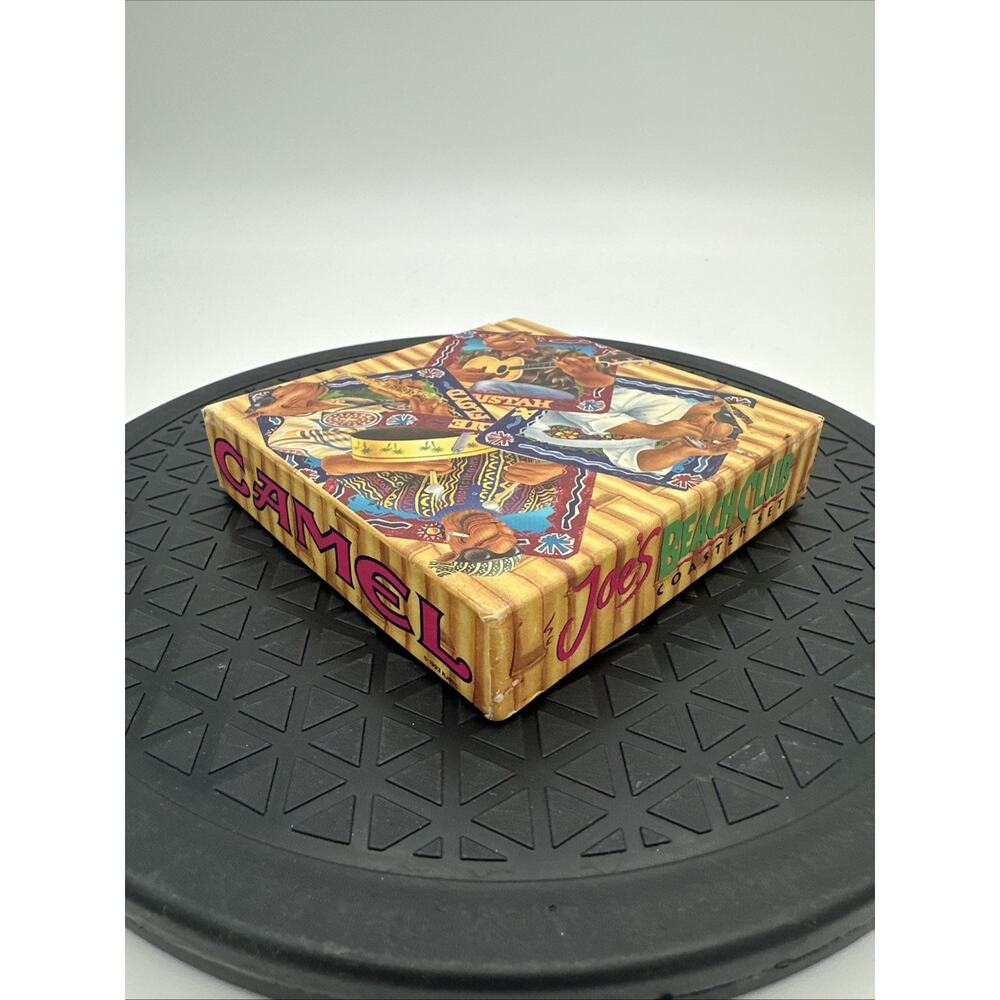 Vintage Camel Joe’s Beach Club Coaster Set Of Four